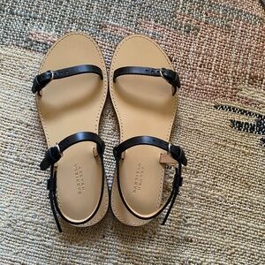 GABRIELA HEARST Black Steward Sandals Size: 36